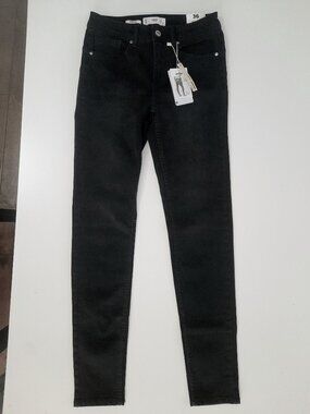 MNG Denim Black Low-waist Skinny Jeans